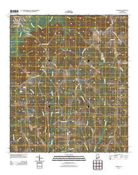 Dozier Alabama Historical topographic map, 1:24000 scale, 7.5 X 7.5 Minute, Year 2011