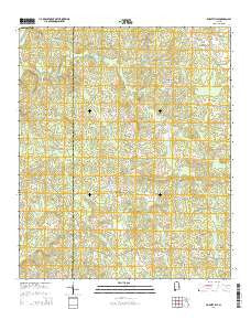 Dudleyville Alabama Current topographic map, 1:24000 scale, 7.5 X 7.5 Minute, Year 2014