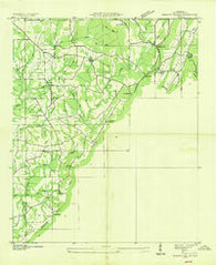 Dugout Valley Alabama Historical topographic map, 1:24000 scale, 7.5 X 7.5 Minute, Year 1936