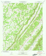 Dugout Valley Alabama Historical topographic map, 1:24000 scale, 7.5 X 7.5 Minute, Year 1946