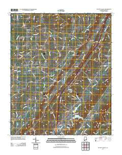 Dugout Valley Alabama Historical topographic map, 1:24000 scale, 7.5 X 7.5 Minute, Year 2011