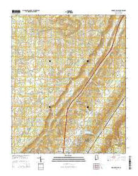 Dugout Valley Alabama Current topographic map, 1:24000 scale, 7.5 X 7.5 Minute, Year 2014