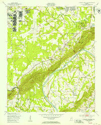 Dunaway Mountain Alabama Historical topographic map, 1:24000 scale, 7.5 X 7.5 Minute, Year 1947