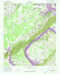 Dunaway Mountain Alabama Historical topographic map, 1:24000 scale, 7.5 X 7.5 Minute, Year 1947