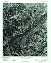 Dunaway Mountain Alabama Historical topographic map, 1:24000 scale, 7.5 X 7.5 Minute, Year 1975