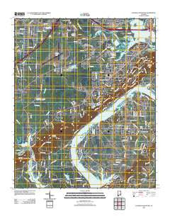 Dunaway Mountain Alabama Historical topographic map, 1:24000 scale, 7.5 X 7.5 Minute, Year 2011
