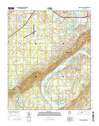 Dunaway Mountain Alabama Current topographic map, 1:24000 scale, 7.5 X 7.5 Minute, Year 2014