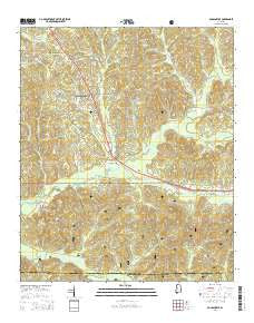 Duncanville Alabama Current topographic map, 1:24000 scale, 7.5 X 7.5 Minute, Year 2014