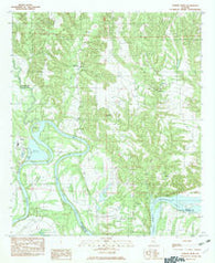 Durant Bend Alabama Historical topographic map, 1:24000 scale, 7.5 X 7.5 Minute, Year 1982