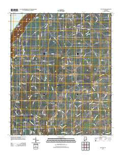 Dutton Alabama Historical topographic map, 1:24000 scale, 7.5 X 7.5 Minute, Year 2011