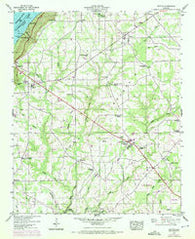 Dutton Alabama Historical topographic map, 1:24000 scale, 7.5 X 7.5 Minute, Year 1947