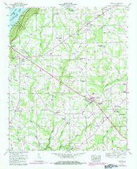 Dutton Alabama Historical topographic map, 1:24000 scale, 7.5 X 7.5 Minute, Year 1947