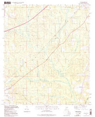 Dyas Alabama Historical topographic map, 1:24000 scale, 7.5 X 7.5 Minute, Year 1994
