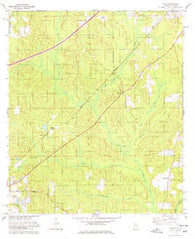 Dyas Alabama Historical topographic map, 1:24000 scale, 7.5 X 7.5 Minute, Year 1978