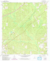 Dyas Alabama Historical topographic map, 1:24000 scale, 7.5 X 7.5 Minute, Year 1978