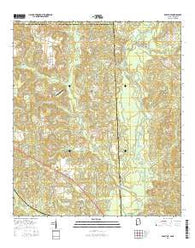 Earlville Alabama Current topographic map, 1:24000 scale, 7.5 X 7.5 Minute, Year 2014