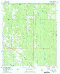 Earlville Alabama Historical topographic map, 1:24000 scale, 7.5 X 7.5 Minute, Year 1982