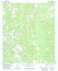 Earlville Alabama Historical topographic map, 1:24000 scale, 7.5 X 7.5 Minute, Year 1982