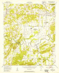 Eastaboga Alabama Historical topographic map, 1:24000 scale, 7.5 X 7.5 Minute, Year 1947