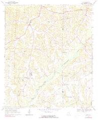 Echo Alabama Historical topographic map, 1:24000 scale, 7.5 X 7.5 Minute, Year 1969