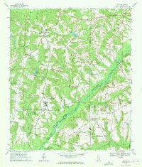 Echo Alabama Historical topographic map, 1:24000 scale, 7.5 X 7.5 Minute, Year 1969