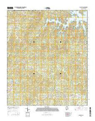 Eclectic Alabama Current topographic map, 1:24000 scale, 7.5 X 7.5 Minute, Year 2014