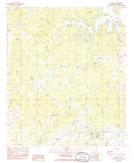 Eclectic Alabama Historical topographic map, 1:24000 scale, 7.5 X 7.5 Minute, Year 1984
