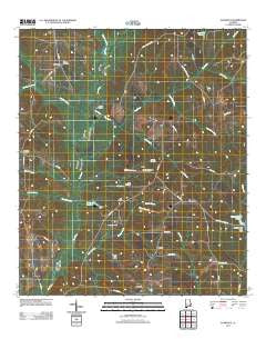 Elamville Alabama Historical topographic map, 1:24000 scale, 7.5 X 7.5 Minute, Year 2011