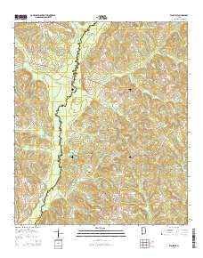 Elamville Alabama Current topographic map, 1:24000 scale, 7.5 X 7.5 Minute, Year 2014