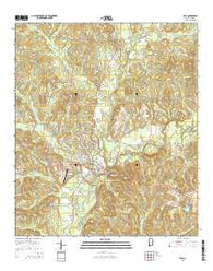 Elba Alabama Current topographic map, 1:24000 scale, 7.5 X 7.5 Minute, Year 2014