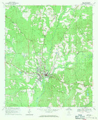 Elba Alabama Historical topographic map, 1:24000 scale, 7.5 X 7.5 Minute, Year 1968