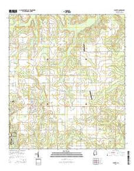 Elberta Alabama Current topographic map, 1:24000 scale, 7.5 X 7.5 Minute, Year 2014