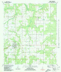 Elberta Alabama Historical topographic map, 1:24000 scale, 7.5 X 7.5 Minute, Year 1980