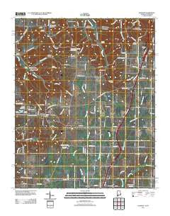 Elkmont Alabama Historical topographic map, 1:24000 scale, 7.5 X 7.5 Minute, Year 2011