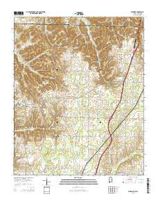 Elkmont Alabama Current topographic map, 1:24000 scale, 7.5 X 7.5 Minute, Year 2014