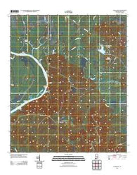 Elm Bluff Alabama Historical topographic map, 1:24000 scale, 7.5 X 7.5 Minute, Year 2011