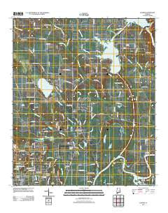 Elmore Alabama Historical topographic map, 1:24000 scale, 7.5 X 7.5 Minute, Year 2011