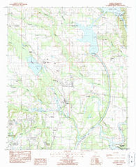 Elmore Alabama Historical topographic map, 1:24000 scale, 7.5 X 7.5 Minute, Year 1987
