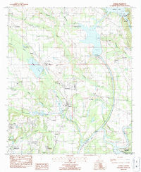Elmore Alabama Historical topographic map, 1:24000 scale, 7.5 X 7.5 Minute, Year 1987