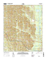 Elrod Alabama Current topographic map, 1:24000 scale, 7.5 X 7.5 Minute, Year 2014