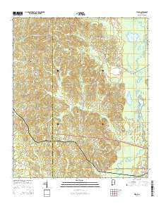 Elrod Alabama Current topographic map, 1:24000 scale, 7.5 X 7.5 Minute, Year 2014