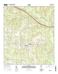 Elsanor Alabama Current topographic map, 1:24000 scale, 7.5 X 7.5 Minute, Year 2014