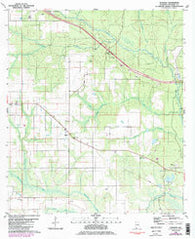 Elsanor Alabama Historical topographic map, 1:24000 scale, 7.5 X 7.5 Minute, Year 1980
