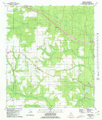 Elsanor Alabama Historical topographic map, 1:24000 scale, 7.5 X 7.5 Minute, Year 1980