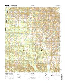 Emelle Alabama Current topographic map, 1:24000 scale, 7.5 X 7.5 Minute, Year 2014