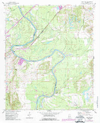 Epes East Alabama Historical topographic map, 1:24000 scale, 7.5 X 7.5 Minute, Year 1974