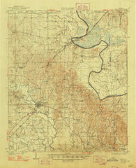 Epes Alabama Historical topographic map, 1:62500 scale, 15 X 15 Minute, Year 1932