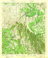 Epes Alabama Historical topographic map, 1:62500 scale, 15 X 15 Minute, Year 1932