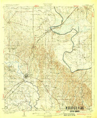 Epes Alabama Historical topographic map, 1:62500 scale, 15 X 15 Minute, Year 1932