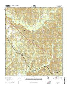 Ethelsville Alabama Current topographic map, 1:24000 scale, 7.5 X 7.5 Minute, Year 2014
